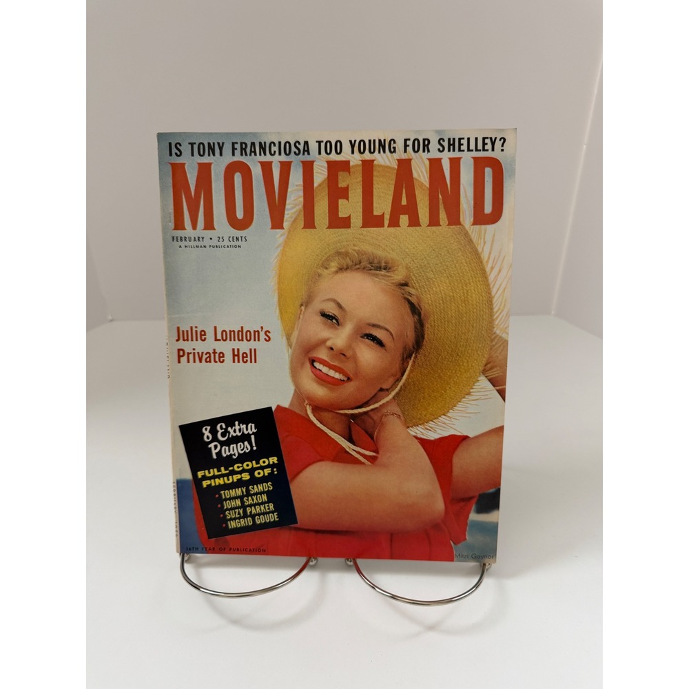 Vintage Movieland Magazine February 1958 Mitzi Gaynor Julie London Hollywood